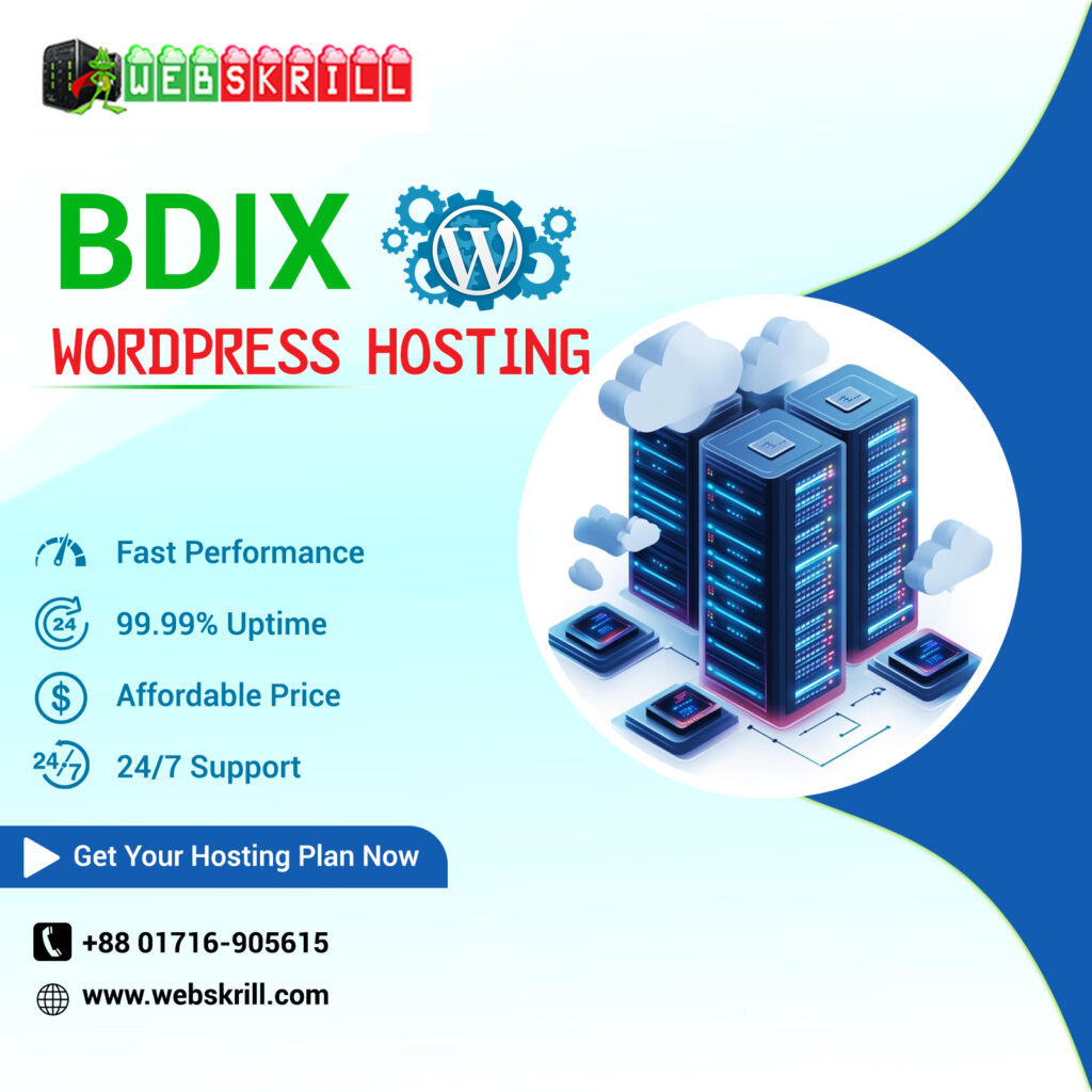 BDIX WordPress Hosting for high speed online shops